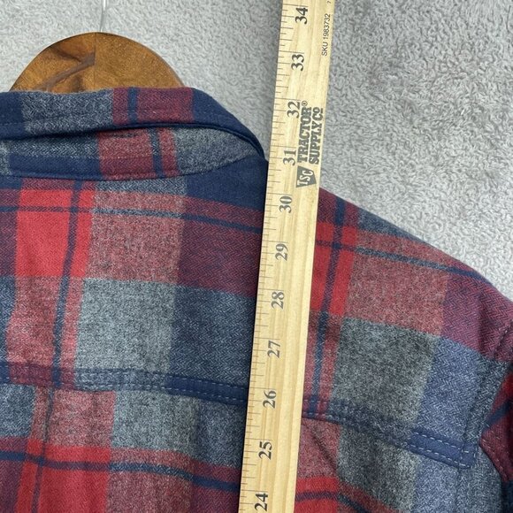 NEW Weatherproof Vintage Men's M Plaid Button-Down Shirt Jacket side pocket - Picture 4 of 11